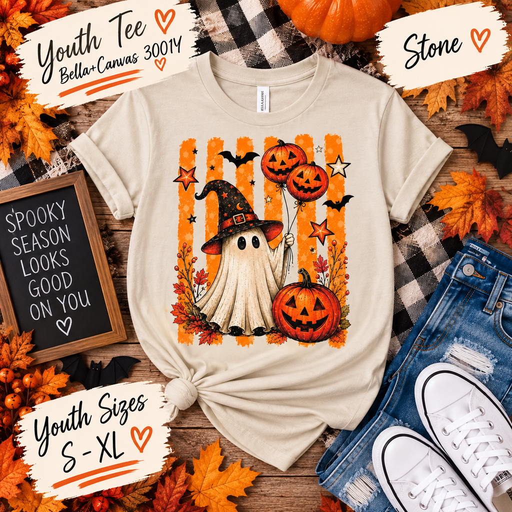 Spooky Little Ghost Halloween Tee 🎃👻