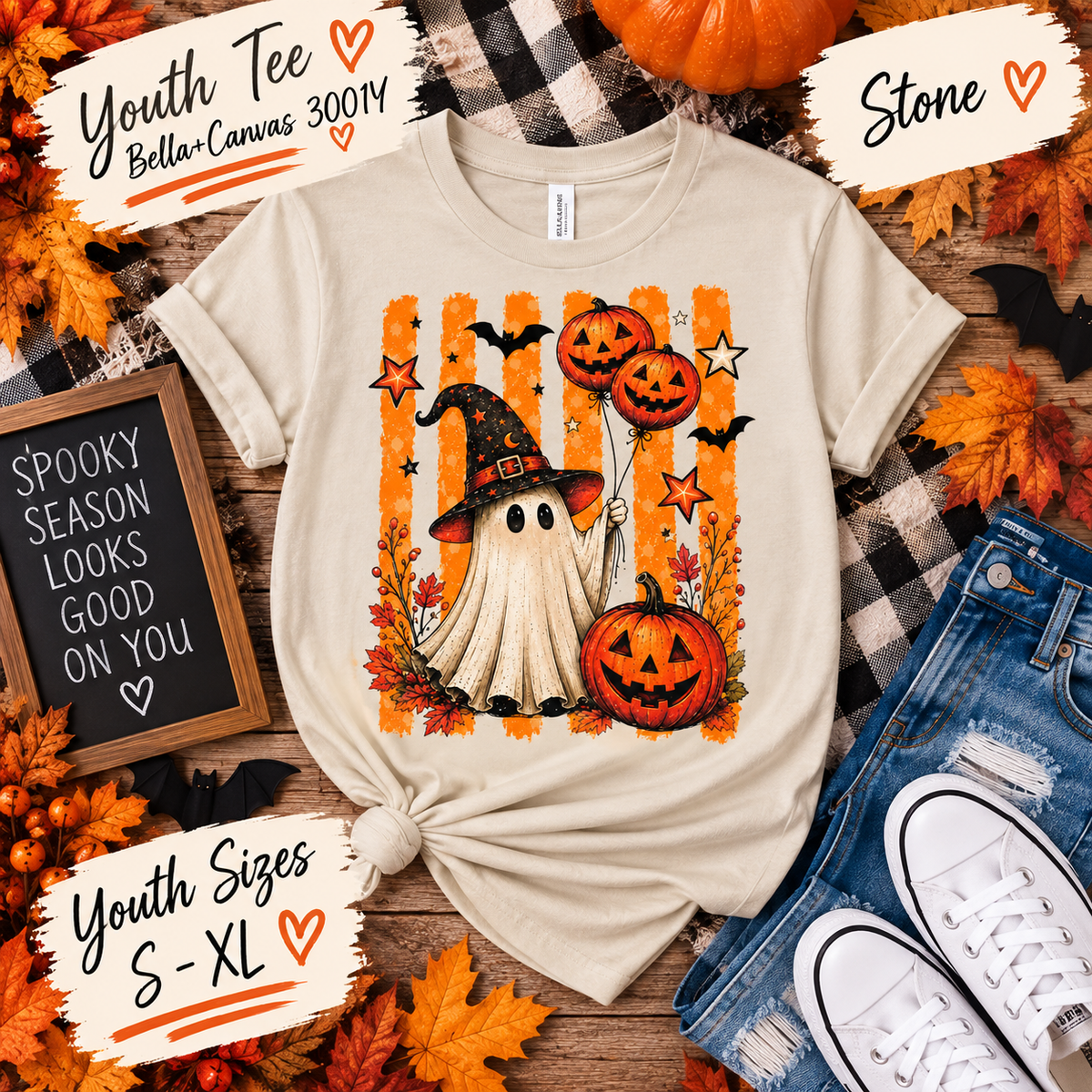 Spooky Little Ghost Halloween Tee 🎃👻
