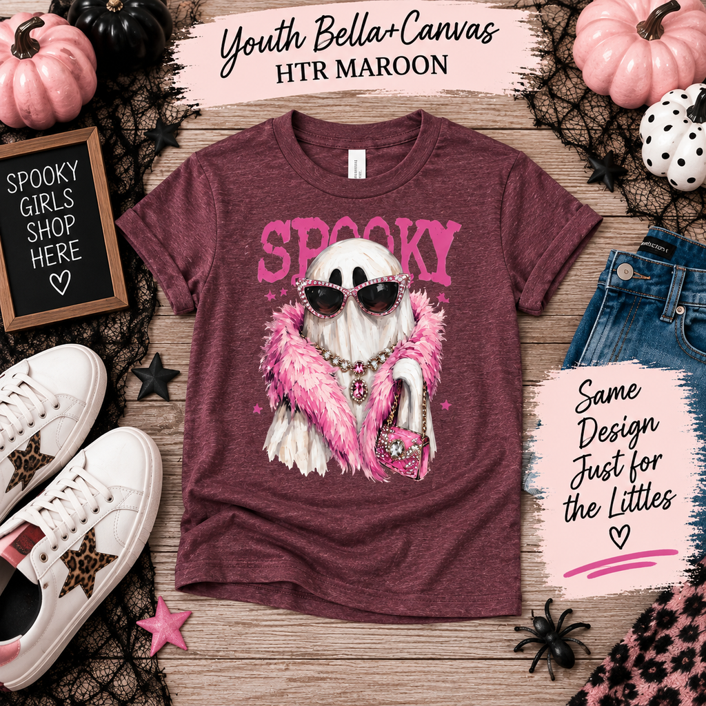 Spooky & Fabulous Glam Ghost Tee