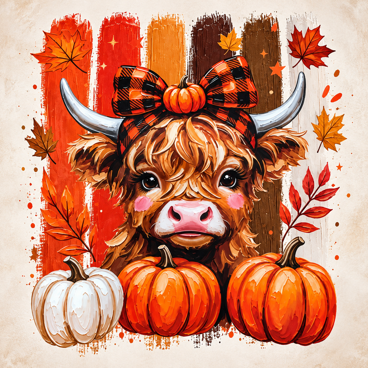 Pumpkin Kisses Highland Cow Tee 🎃🤎