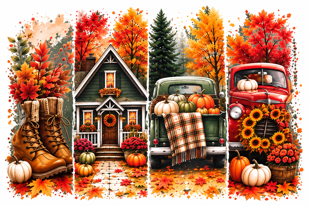 Autumn Days Fall Scene Tee 🍂