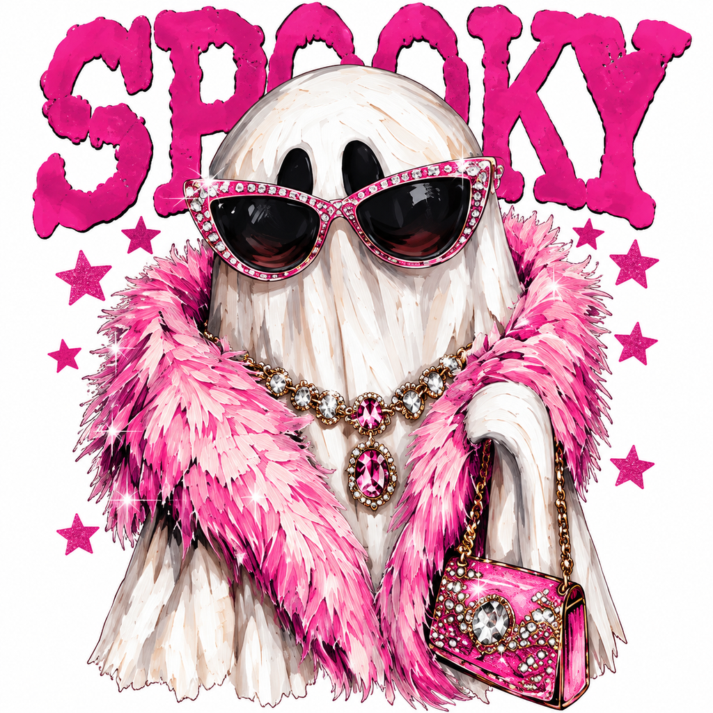 Spooky & Fabulous Glam Ghost Tee