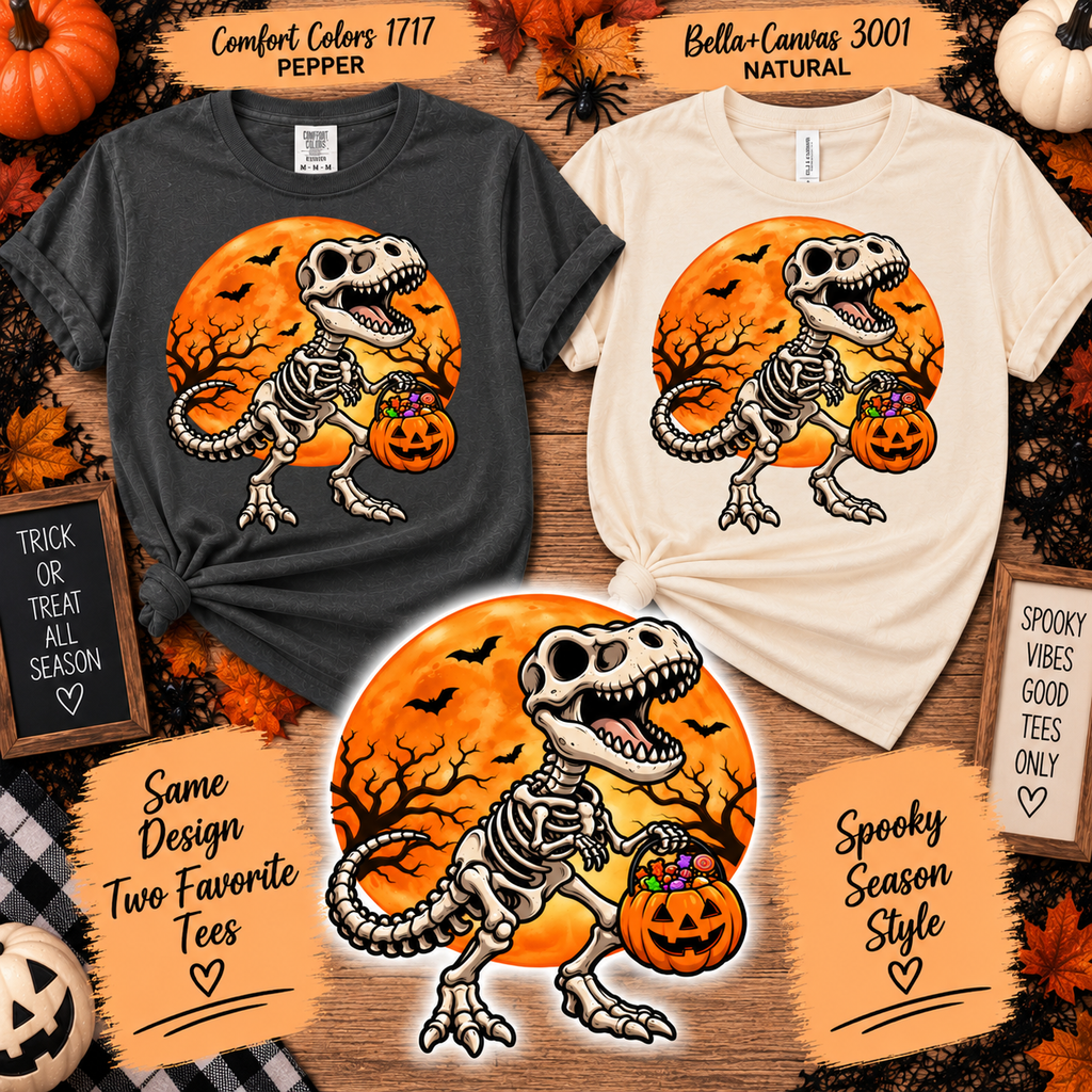 Trick-or-Treat T-Rex Halloween Tee