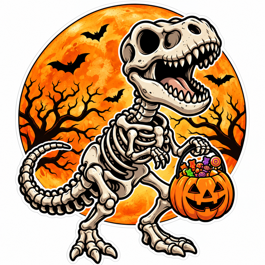 Trick-or-Treat T-Rex Halloween Tee