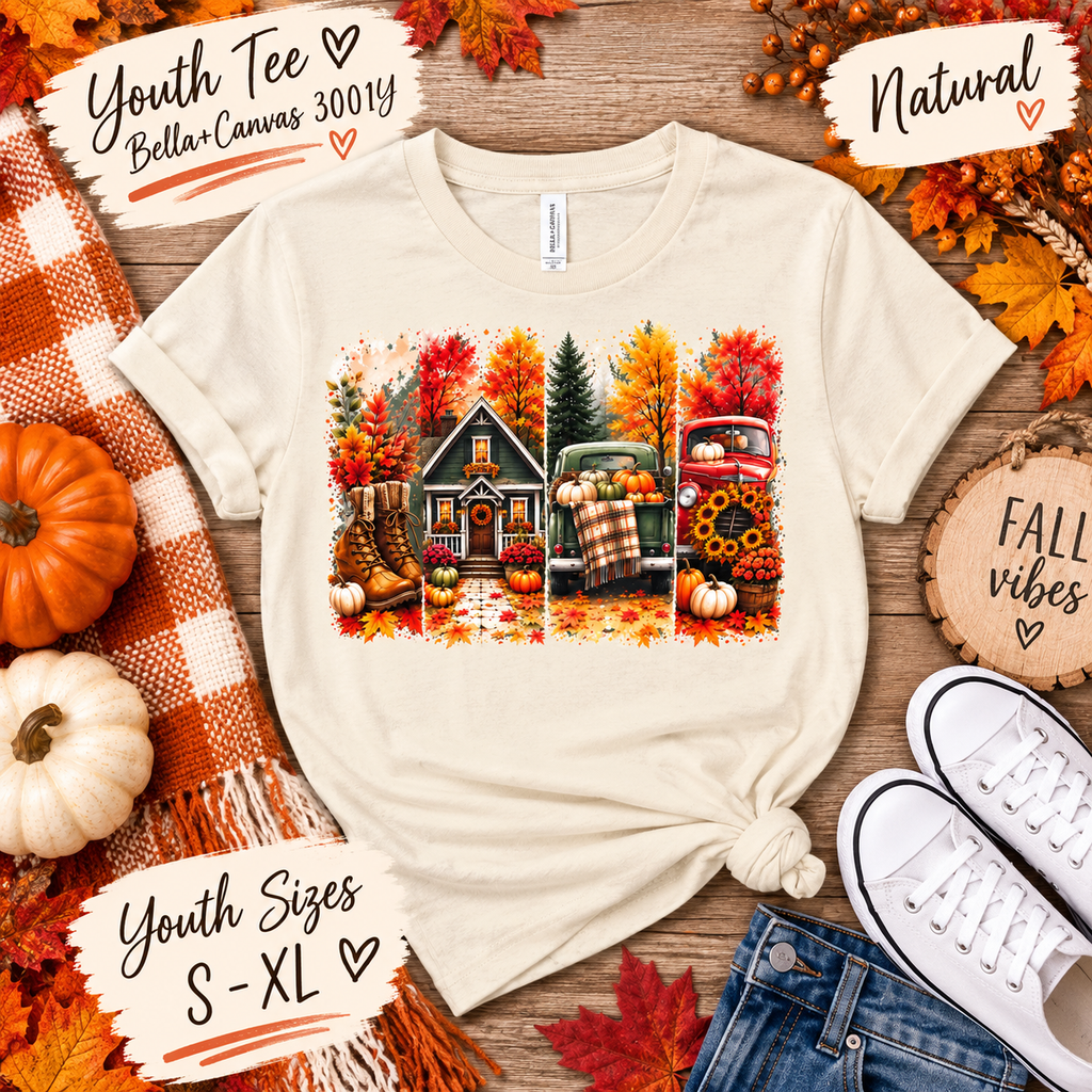 Autumn Days Fall Scene Tee 🍂
